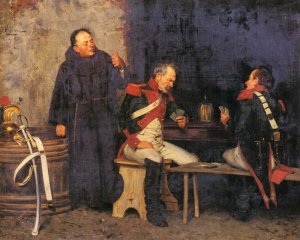 The Cheat by Alcide Segoni Oil Painting