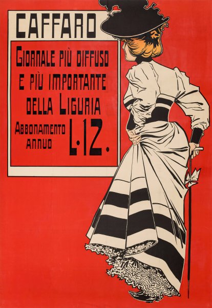 Caffaro, Giornale Piu'Diffuso E Importante Della Liguria  by Aleardo Villa - Hand-Painted Oil Painting Reproduction