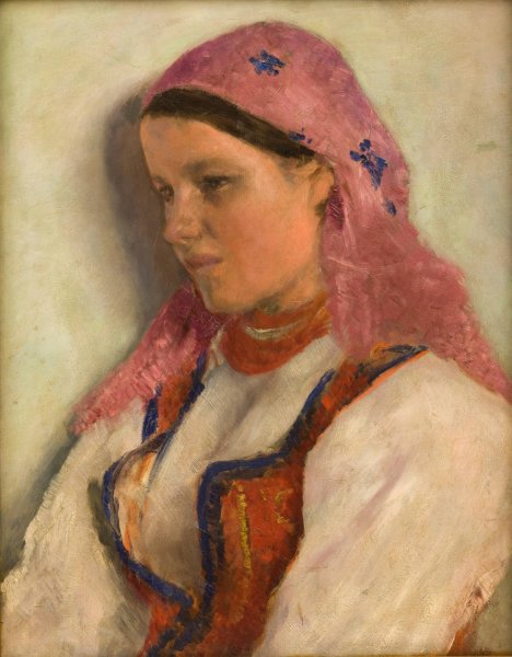 Main Product Photo of Girl from Bronowice Painting by Aleksander Gierymski