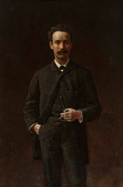 Portrait of Artur Gruszecki  by Aleksander Gierymski - Hand-Painted Oil Painting Reproduction