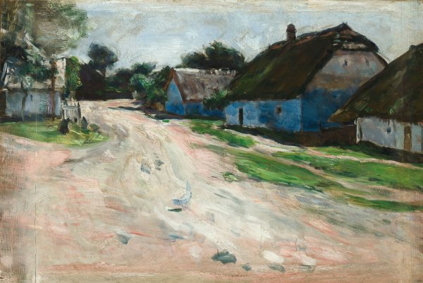 Road at Bronowice  by Aleksander Gierymski - Hand-Painted Oil Painting Reproduction