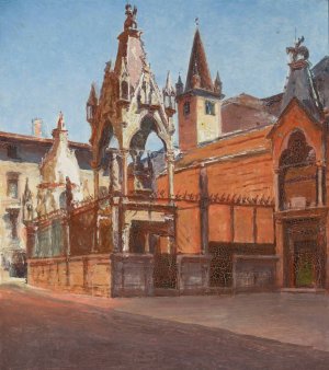 Scaliger Tombs in Verona by Aleksander Gierymski Oil Painting