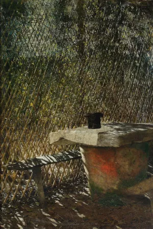 Study for the painting “In the summer house” Oil painting by Aleksander Gierymski