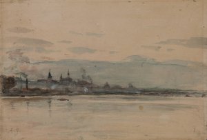 The Vistula near Warsaw by Aleksander Gierymski Oil Painting