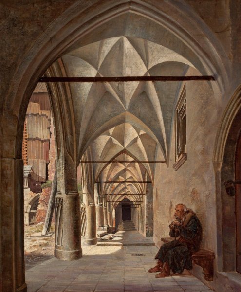 Main Product Photo of Cloisters of the Jagiellonian Library in Krakow  Painting by Aleksander Gryglewski