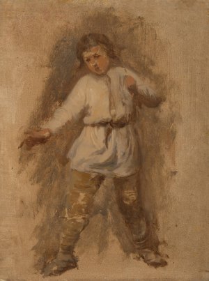 Country Boy by Aleksander Kotsis Oil Painting