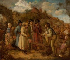 Fair in Tyniec by Aleksander Kotsis Oil Painting