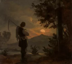 Haymaker Oil painting by Aleksander Kotsis