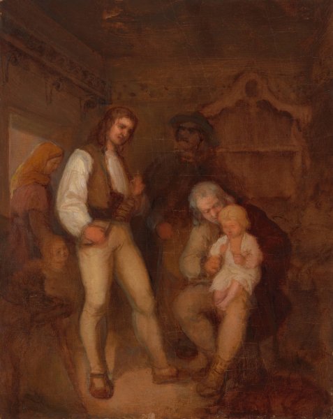 Main Product Photo of Highlander's Family  Painting by Aleksander Kotsis