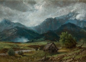 Mount Giewont by Aleksander Kotsis Oil Painting