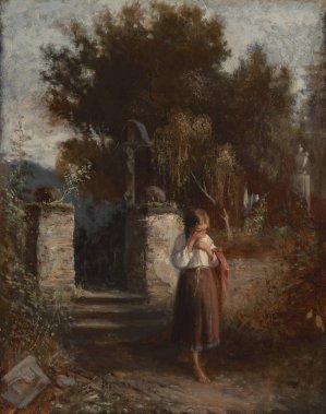 Orphan by Aleksander Kotsis Oil Painting