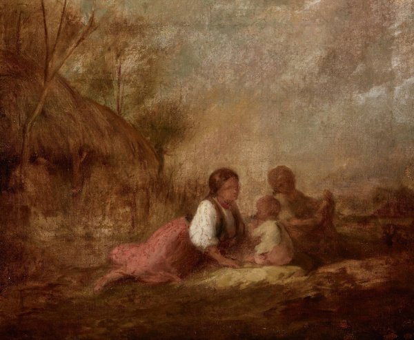 Pastoral Scene  by Aleksander Kotsis - Hand-Painted Oil Painting Reproduction
