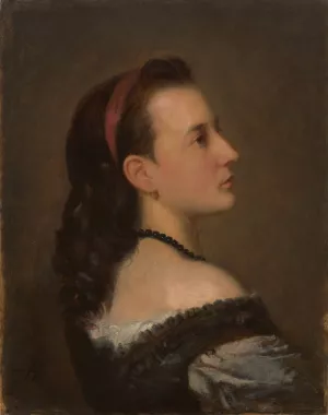 Portrait of a Young Lady Oil painting by Aleksander Kotsis