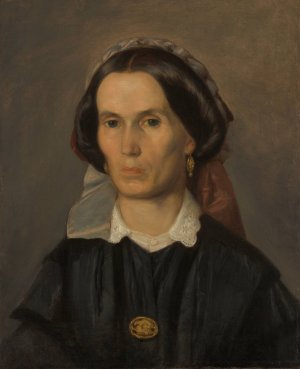 Portrait of Joanna Dziubandowska by Aleksander Kotsis Oil Painting
