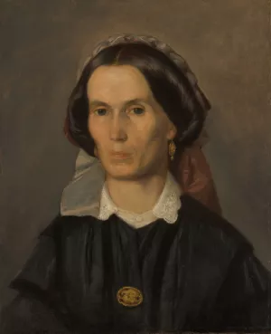 Portrait of Joanna Dziubandowska by Aleksander Kotsis Oil Painting