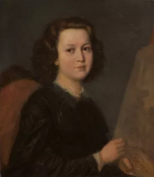 Portrait of Jozefa Geppert by Aleksander Kotsis Oil Painting