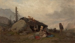 Trip in the Tatra Mountains by Aleksander Kotsis Oil Painting