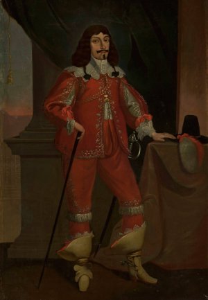 Portrait of John II Casimir Vasa by Aleksander Lesser Oil Painting