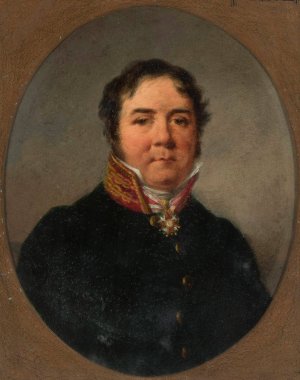 Portrait of Antoni Erazm Makarowicz by Aleksander Ludwik Molinari Oil Painting