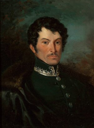 Portrait of Friedrich Christoph Dietrich by Aleksander Ludwik Molinari Oil Painting