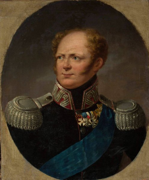 Main Product Photo of Portrait of Tsar Alexander I  Painting by Aleksander Ludwik Molinari