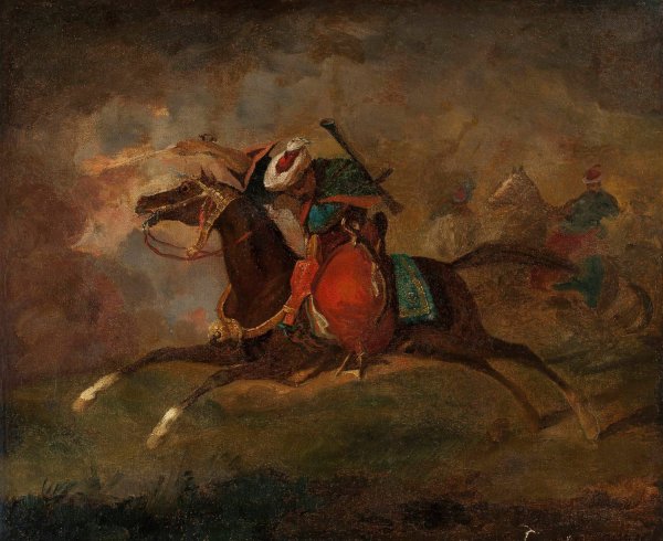 Faris by Aleksander Orlowski - Hand-Painted Oil Painting Reproduction