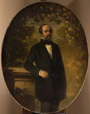Portrait of Bohdan Zaleski by Aleksander Raczynski Oil Painting