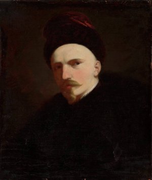Self-portrait Oil painting by Aleksander Rycerski