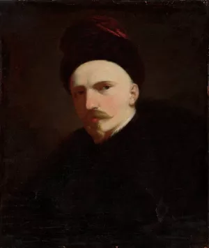 Self-portrait by Aleksander Rycerski Oil Painting