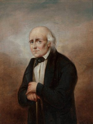 Portrait of Julian Ursyn Niemcewicz by Aleksander Stankiewicz Oil Painting