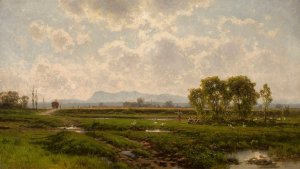 Landscape from South Tyrol by Aleksander Swieszewski Oil Painting