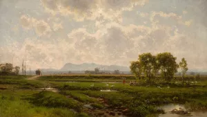 Landscape from South Tyrol by Aleksander Swieszewski Oil Painting