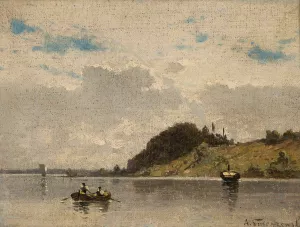 River by Aleksander Swieszewski Oil Painting