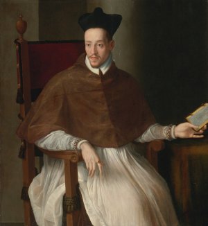 Portrait Of A Cleric by Alessandro Allori Oil Painting