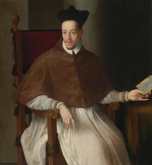 Portrait Of A Cleric by Alessandro Allori Oil Painting