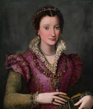Portrait of a Lady by Alessandro Allori Oil Painting