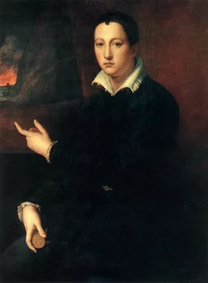 Portrait of a Young Man painting by Alessandro Allori