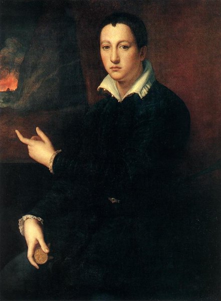 Main Product Photo of Portrait of a Young Man Painting by Alessandro Allori