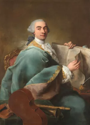 Portrait of a Musician by Alessandro Longhi Oil Painting