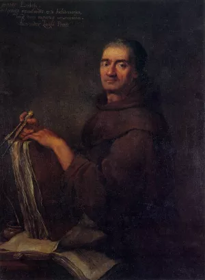 Portrait of Carlo Lodoli by Alessandro Longhi Oil Painting