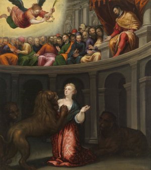 Martyrdom Of A Saint by Alessandro Maganza Oil Painting