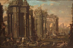 Bacchanal Oil painting by Alessandro Magnasco