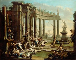 Bacchanale Oil painting by Alessandro Magnasco