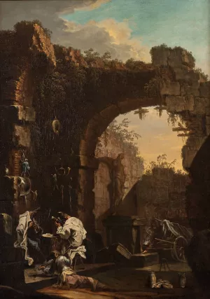 Concert in the Ruins by Alessandro Magnasco Oil Painting
