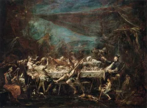 Gypsy Wedding Banquet by Alessandro Magnasco - Oil Painting Reproduction