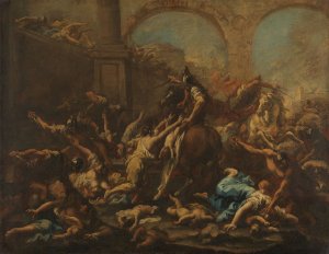 Massacre of the Innocents by Alessandro Magnasco Oil Painting