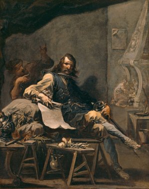 Satire on a Nobleman in Misery by Alessandro Magnasco Oil Painting