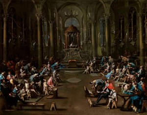 The Synagogue by Alessandro Magnasco Oil Painting