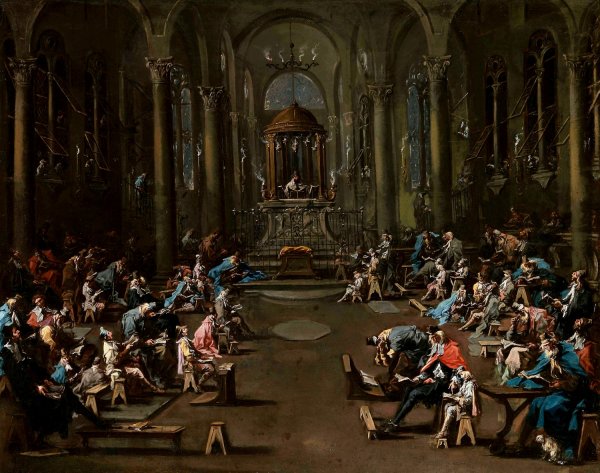 Main Product Photo of The Synagogue  Painting by Alessandro Magnasco