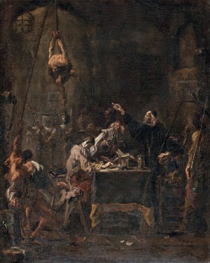 Torture Scene by Alessandro Magnasco Oil Painting
